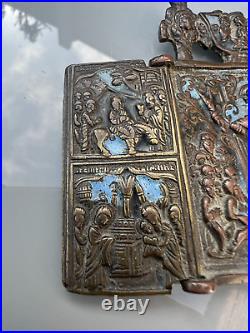 RARE EARLY ANTIQUE RUSSIAN IKON ICON GREEK ORTHODOX 17thC INFO WELCOME RARE EARLY ANTIQUE RUSSIAN IKON ICON GREEK ORTHODOX 17thC INFO WELCOME