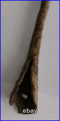 RARE EARLY BYZANTINE LONG IRON SOCKETED ARROWHEAD 500-700 AD. War Relic 15.5 cm