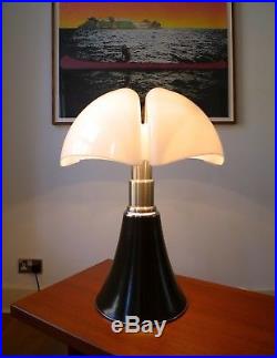 RARE EARLY GAE AULENTI PIPISTRELLO LAMP for MARTINELLI LUCE, ITALY 1965
