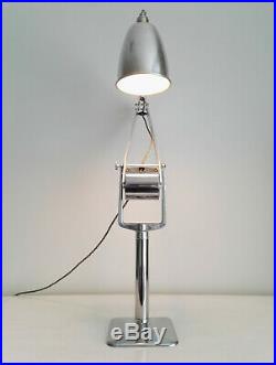 RARE EARLY HADRILL HORSTMANN PROTOTYPE ROLLER LAMP. 1940s INDUSTRIAL ANGLEPOISE