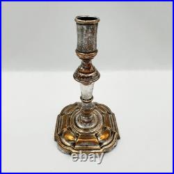 RARE EARLY TAPERSTICK OLD SHEFFIELD PLATE GEORGE II 1750's POSSIBLY BY HANCOCK