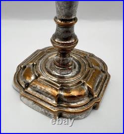 RARE EARLY TAPERSTICK OLD SHEFFIELD PLATE GEORGE II 1750's POSSIBLY BY HANCOCK