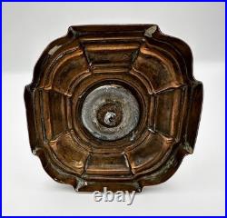 RARE EARLY TAPERSTICK OLD SHEFFIELD PLATE GEORGE II 1750's POSSIBLY BY HANCOCK
