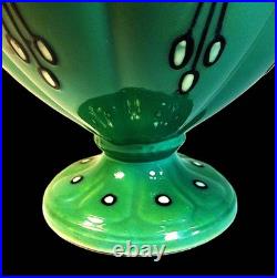 RARE & EARLY WOOD & Sons ALERS WARES HAND TUBELINED VASE by FREDERIC RHEAD
