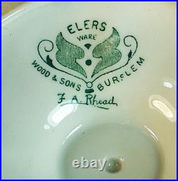 RARE & EARLY WOOD & Sons ALERS WARES HAND TUBELINED VASE by FREDERIC RHEAD