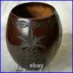 RARE Early 19th Century Carved Union Coconut Cup
