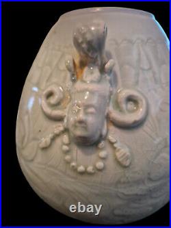 RARE Early 20th C Copy Song Dynasty Pale Celadon Glazed Qingbai Jar & Cover