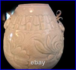 RARE Early 20th C Copy Song Dynasty Pale Celadon Glazed Qingbai Jar & Cover
