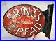 RARE_Early_Antique_1910s_20s_Prinzs_Bread_2_Sided_Metal_Flange_Sign_Gas_Oil_KY_01_rahm