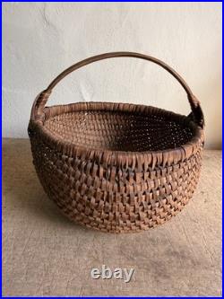 RARE Early Antique 19th C Handmade Basket Patina AMAZING GOD's Eyes