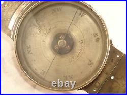 RARE Early Antique J. BLATTNER, ST. LOUIS, MO. Brass Surveyor's Vernier Compass