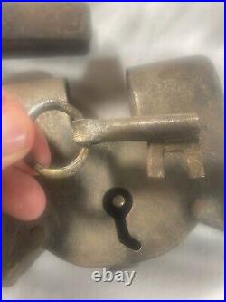 RARE Early Antique Lock & Key WORKING 18th or 17th Century