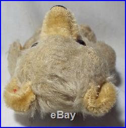 RARE Early STEIFF Antique 9 Long Mohair JOINTED TEDDY BEAR Hump Back with Growler