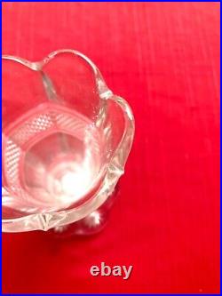 RARE HAND CARVED CRYSTAL Antique Early 20th CENTURY VASE WINE GLASS