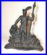 RARE_HUGE_antique_1800_s_solid_cast_iron_figural_Scottish_soldier_doorstop_early_01_tu