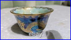 RARE Handmade 1920's Wedgwood Daisy Makeig-jones Dragon Iridescent Lustre Bowl