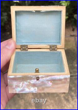 RARE Late Victorian Early Edwardian Novelty Miniature Jewellery Box