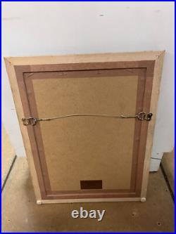 RARE Original Early 20th Century Antique Jaipur Ink Drawing In Frame