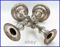 RARE PAIR 10 CANDLESTICKS EARLY PERIOD OLD SHEFFIELD PLATE GEORGE III c1770