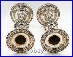 RARE PAIR 10 CANDLESTICKS EARLY PERIOD OLD SHEFFIELD PLATE GEORGE III c1770