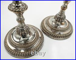 RARE PAIR 10 CANDLESTICKS EARLY PERIOD OLD SHEFFIELD PLATE GEORGE III c1770