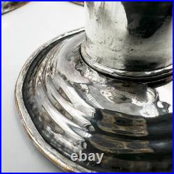 RARE PAIR 10 CANDLESTICKS EARLY PERIOD OLD SHEFFIELD PLATE GEORGE III c1770