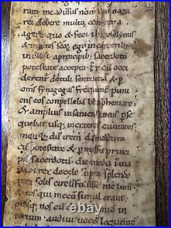 RARE Roman Bible Manuscript Early 12th Century C. 1125 Acts 26 RARE Roman Bible Manuscript Early 12th Century C. 1125 Acts 26