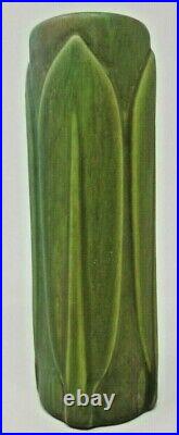 RARE Roseville Early VELMOSS PALM LEAF Cylinder Vase MINT Layaway Available
