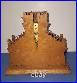 RARE UNUSUAL ANTIQUE EARLY YALE TRAMP ART CLOCK WORKING c. 1880 BIRD'S EYE MAPLE RARE UNUSUAL ANTIQUE EARLY YALE TRAMP ART CLOCK WORKING c. 1880 BIRD'S EYE MAPLE