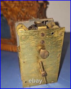 RARE UNUSUAL ANTIQUE EARLY YALE TRAMP ART CLOCK WORKING c. 1880 BIRD'S EYE MAPLE RARE UNUSUAL ANTIQUE EARLY YALE TRAMP ART CLOCK WORKING c. 1880 BIRD'S EYE MAPLE
