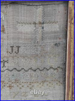 RARE Very Early Antique 18th Century (1799) Needlework Sampler- Napoleonic Era