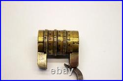 RARE antique LETTER COMBINATION LOCK Early T. RAY PADLOCK Brass & Steel