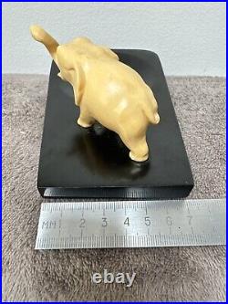 RARE antique bakelite Catalin ashtray, early 20th. Elephant figurine. 173grams