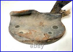 RARE antique early 19th century \ wrought iron wood childs leg foot brace cast