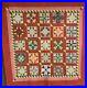 RARE_c_1860_80s_Goose_Track_QUILT_Antique_Early_Browns_01_zy