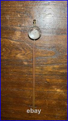 RARE, early, Japanese PHOTOGRAPH mounted in a hairpin (KANZASHI), Tokugawa mon