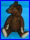 RARE_exceptional_antique_early_Steiff_chocolate_brown_TEDDY_BEAR_21_inches_01_laq
