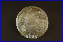 Rare 1518 Antique Carved Mother of Pearl Plaque Early 16th Century