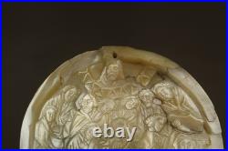 Rare 1518 Antique Carved Mother of Pearl Plaque Early 16th Century
