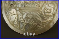Rare 1518 Antique Carved Mother of Pearl Plaque Early 16th Century