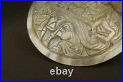 Rare 1518 Antique Carved Mother of Pearl Plaque Early 16th Century