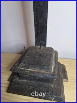 Rare 17th / Early 18thC Antique European Folk Art Wooden Crucifix Cross Jesus