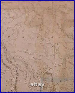 Rare 1824 Map EARLY UNITED STATES TERRITORIES & UNEXPLORED REGIONS, J Morse
