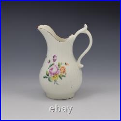 Rare 18th Century Early Derby Porcelain Fluted Cream Milk Jug c. 1760 Antique