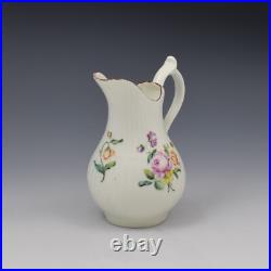 Rare 18th Century Early Derby Porcelain Fluted Cream Milk Jug c. 1760 Antique