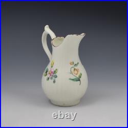 Rare 18th Century Early Derby Porcelain Fluted Cream Milk Jug c. 1760 Antique