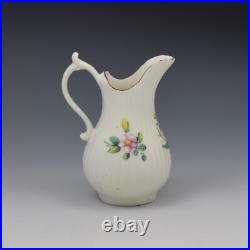 Rare 18th Century Early Derby Porcelain Fluted Cream Milk Jug c. 1760 Antique