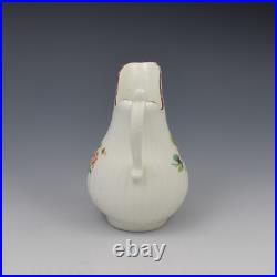 Rare 18th Century Early Derby Porcelain Fluted Cream Milk Jug c. 1760 Antique