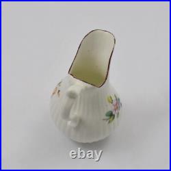 Rare 18th Century Early Derby Porcelain Fluted Cream Milk Jug c. 1760 Antique