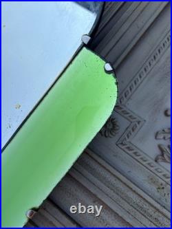 Rare 1930s Art Deco vibrant Green glass and clear Wall Mirror, very unusual Rare 1930s Art Deco vibrant Green glass and clear Wall Mirror, very unusual